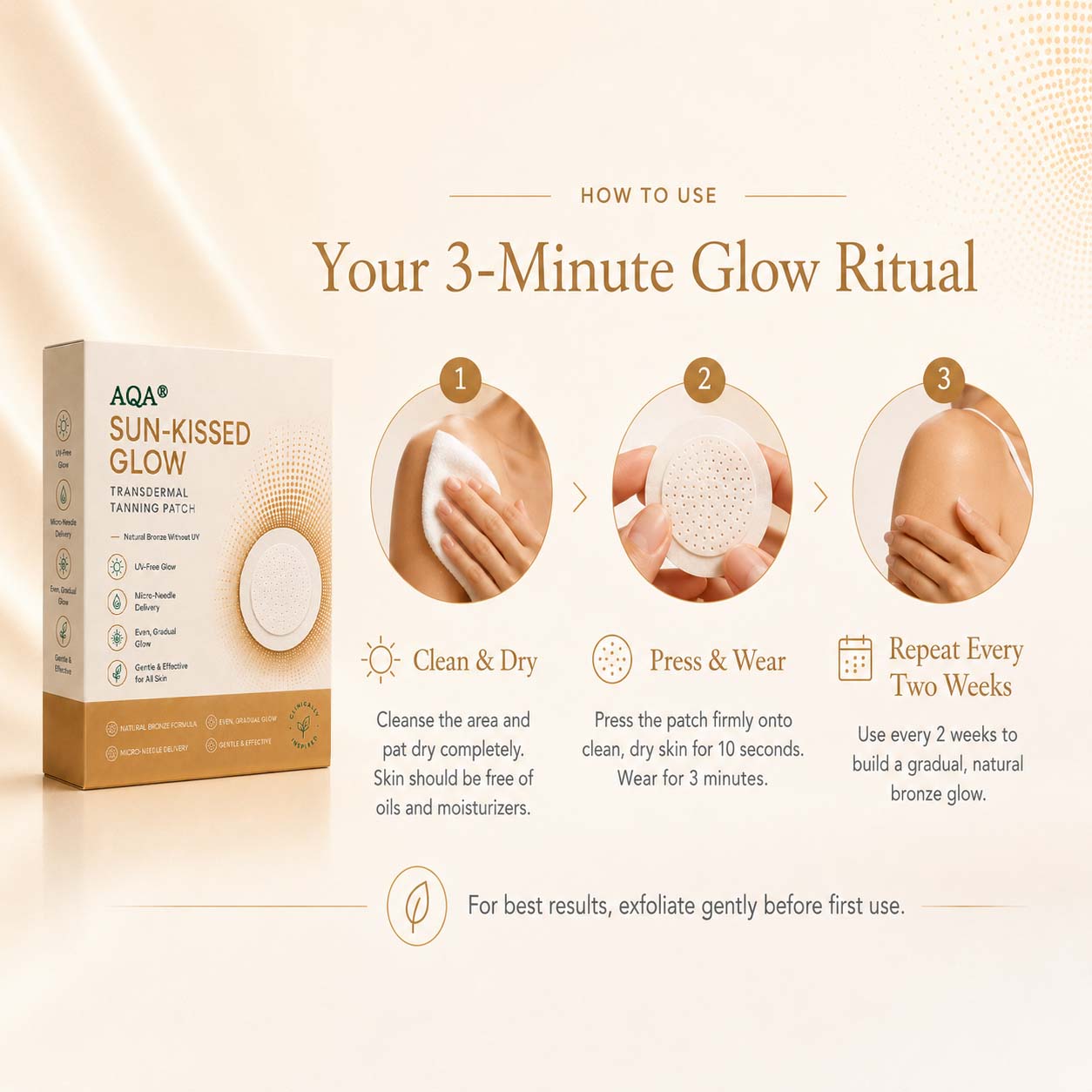 AQA™ Transdermal Tanning Patch