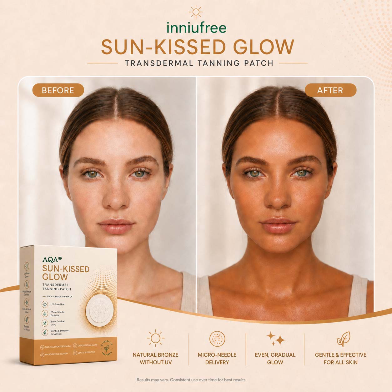 AQA™ Transdermal Tanning Patch