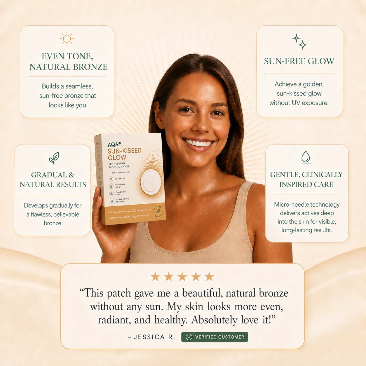 AQA™ Transdermal Tanning Patch