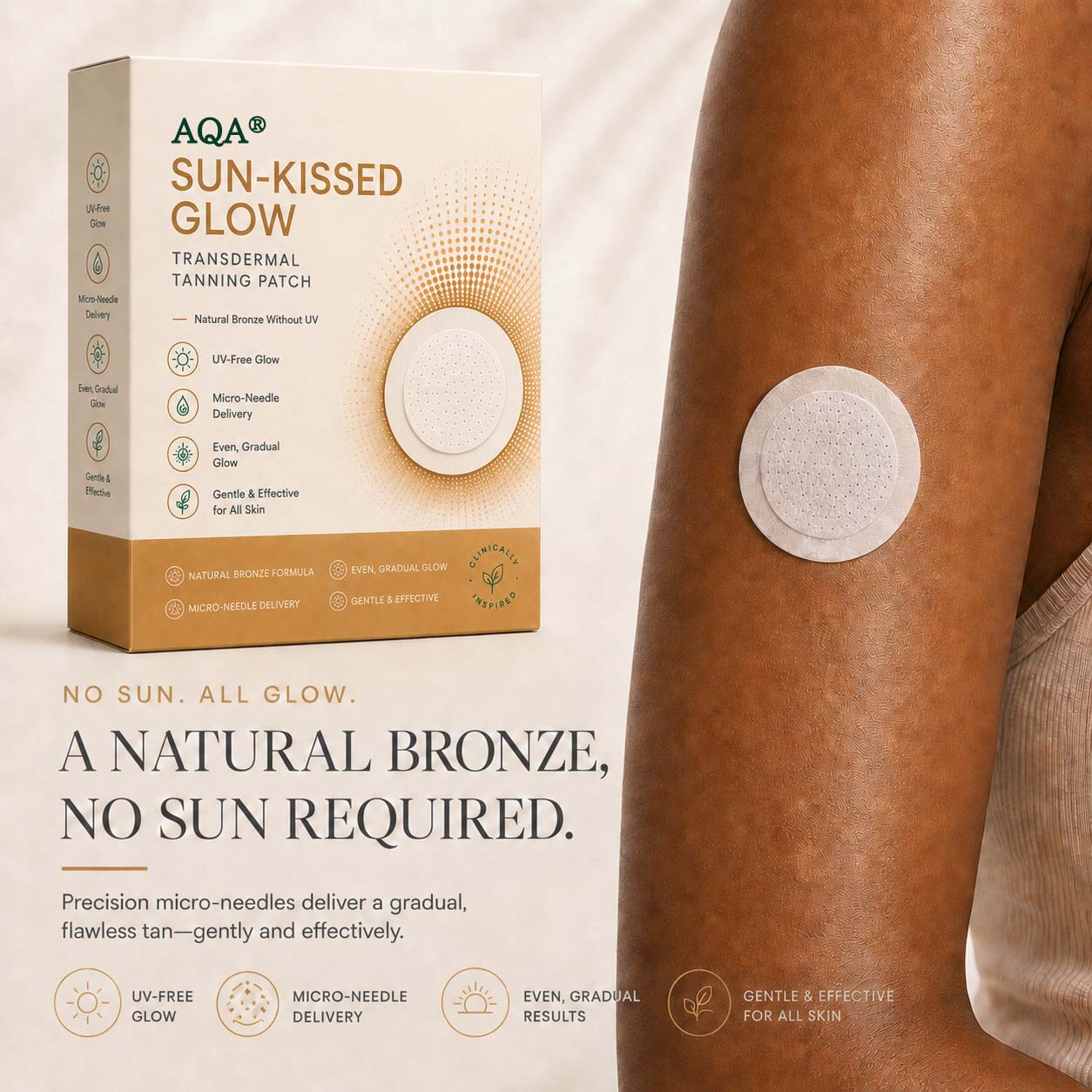 AQA™ Transdermal Tanning Patch