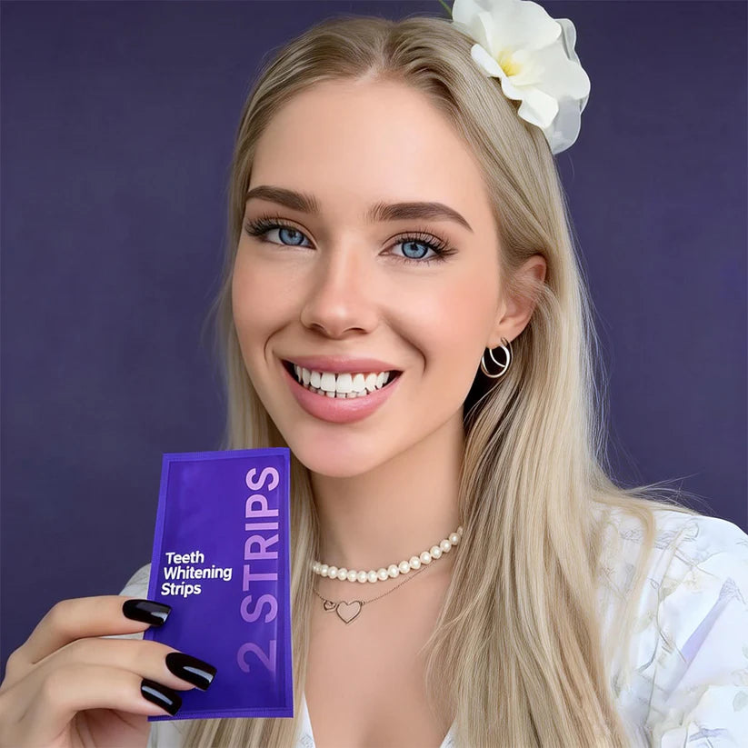 BBOJI Purple Teeth Whitening Strips | Fast, Gentle & Peroxide-Free Whitening