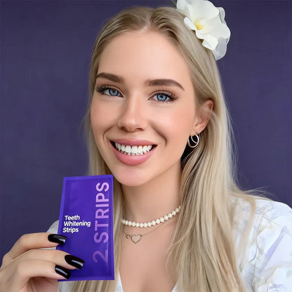 BBOJI Purple Teeth Whitening Strips | Fast, Gentle & Peroxide-Free Whitening