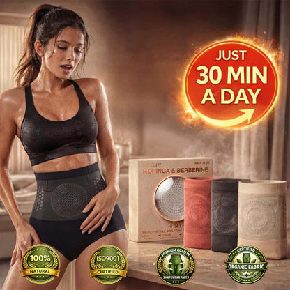 💦🍕BBOJI® 𝐌𝐨𝐫𝐢𝐧𝐠𝐚 & 𝐁𝐞𝐫𝐛𝐞𝐫𝐢𝐧𝐞 4‑In‑1 Micro‑Particle Sculpting & Fat‑Burn Shorts