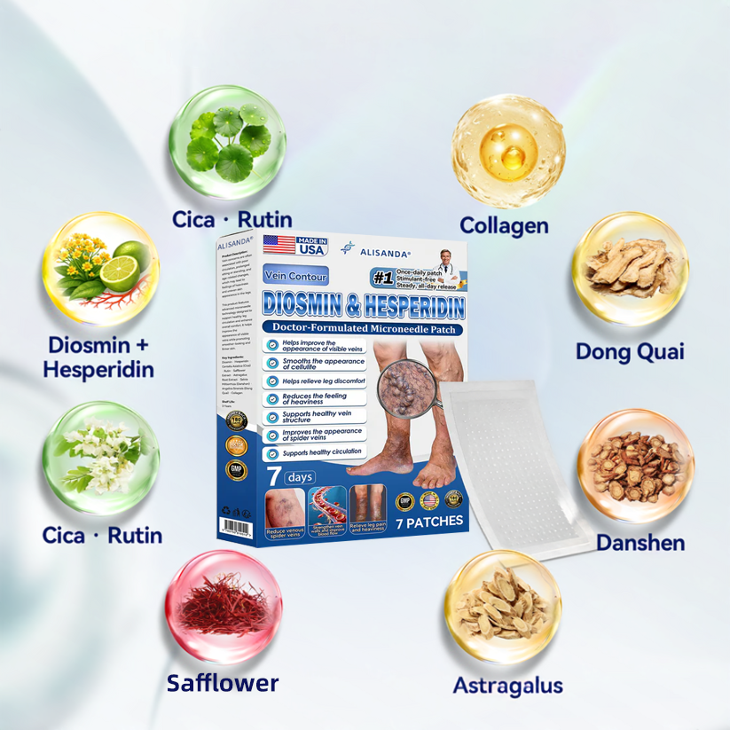Alisanda® 𝑽𝗲𝗶𝙣 𝘾𝐨𝐧𝘁𝗼𝙪𝙧 𝙈𝙞𝐜𝐫𝒐𝒏𝒆𝗲𝗱𝗹𝙚 𝙋𝙖𝐭𝐜𝒉 𝒘𝒊𝘁𝗵 𝗔𝙙𝙫𝙖𝙣𝙘𝐞𝐝 𝐃𝒊𝒐𝒔𝗺𝙞𝐧 & 𝑯𝒆𝘀𝗽𝗲𝙧𝙞𝙙𝙞𝐧 𝐃𝒆𝒍𝒊𝒗𝗲𝗿𝙮🌿𝟕-𝐃𝐚𝐲 𝐕𝐢𝐬𝐢𝐛𝐥𝐞 𝐑𝐞𝐬𝐮𝐥𝐭𝐬 𝐟𝐨𝐫 𝐕𝐚𝐫𝐢𝐜𝐨𝐬𝐞 𝐕𝐞𝐢𝐧𝐬